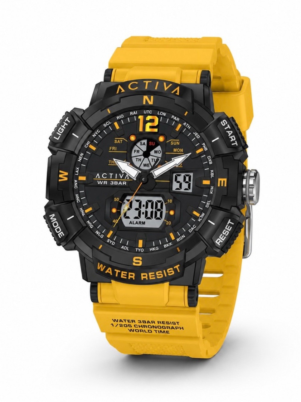 Activa X
Invicta Digital Men's Watch - 53mm, Yellow (ACW8045-004)